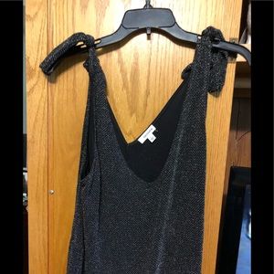 Silver and black jumpsuit